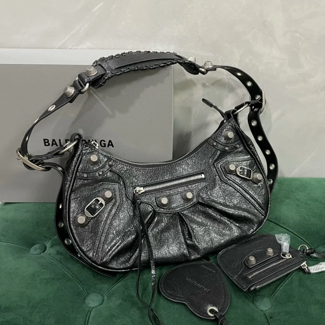 발렌시아가 르 카골 숄더백 스몰 블랙