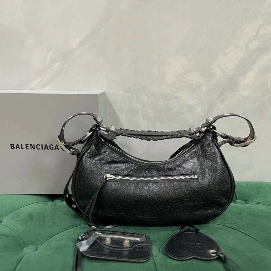 발렌시아가 르 카골 숄더백 스몰 블랙