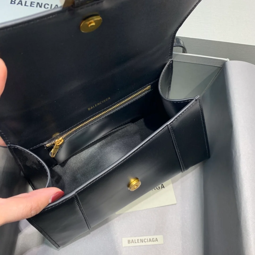 발렌시아가 아워글래스 스몰 탑 핸드백