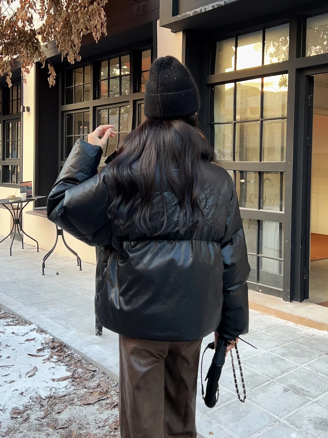 메종 마르지엘라 모티프 패딩 자켓