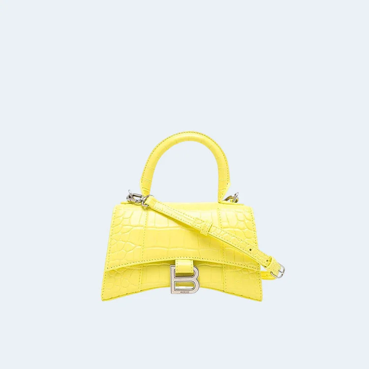 발렌시아가 XS 아워글래스 탑 핸들백