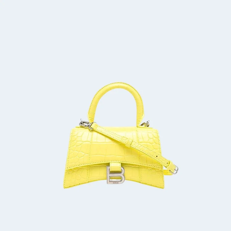 발렌시아가 XS 아워글래스 탑 핸들백