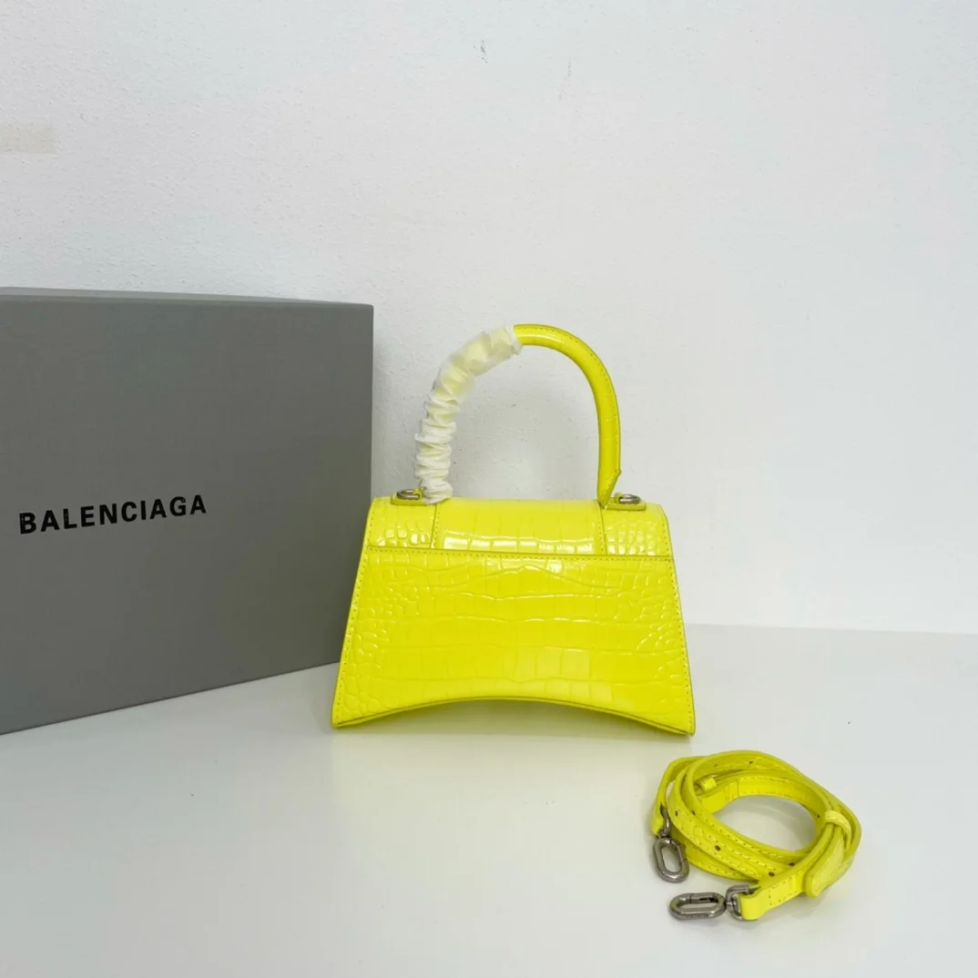 발렌시아가 XS 아워글래스 탑 핸들백