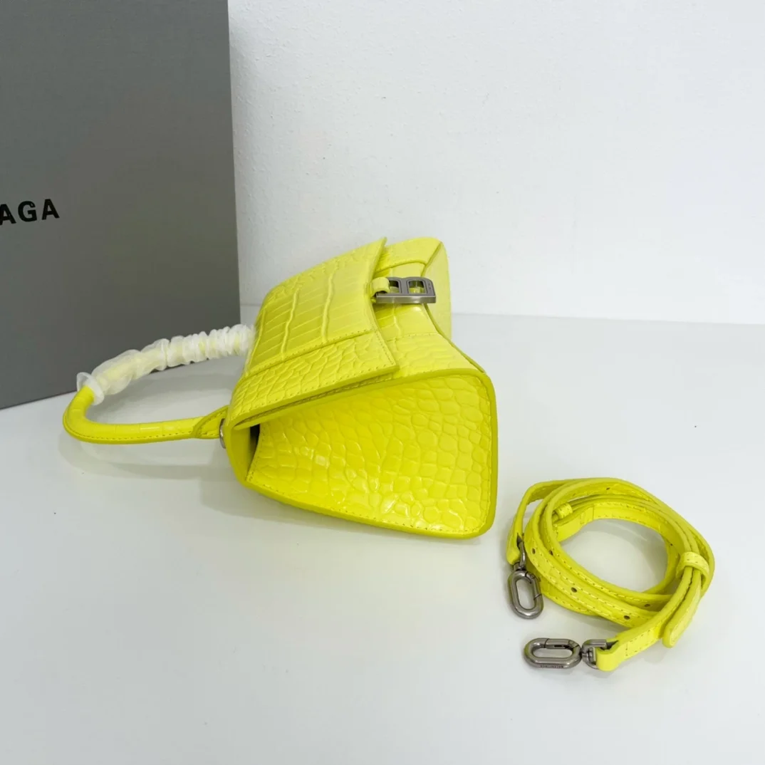 발렌시아가 XS 아워글래스 탑 핸들백