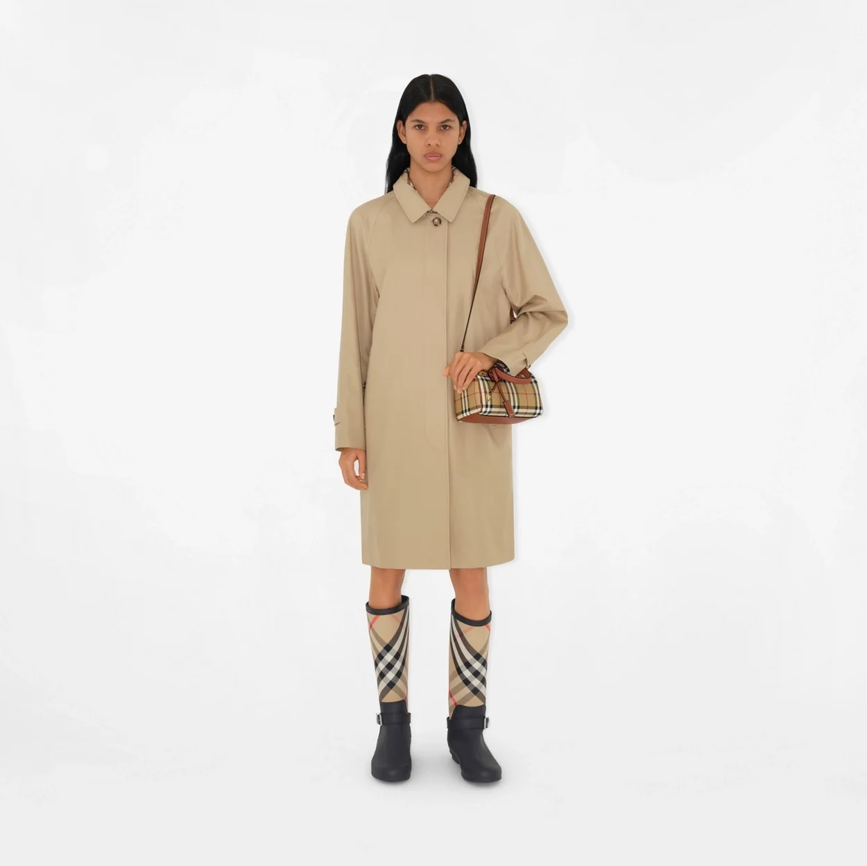 버버리 미니 체크 볼링백