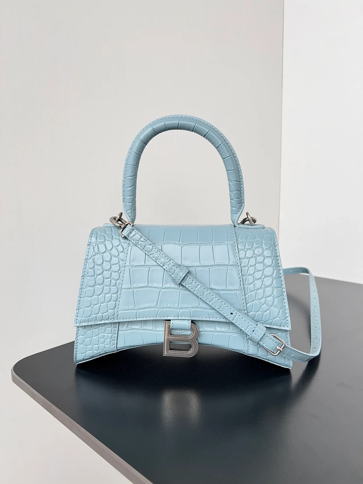 발렌시아가 아워글래스 페이턴 핸드백