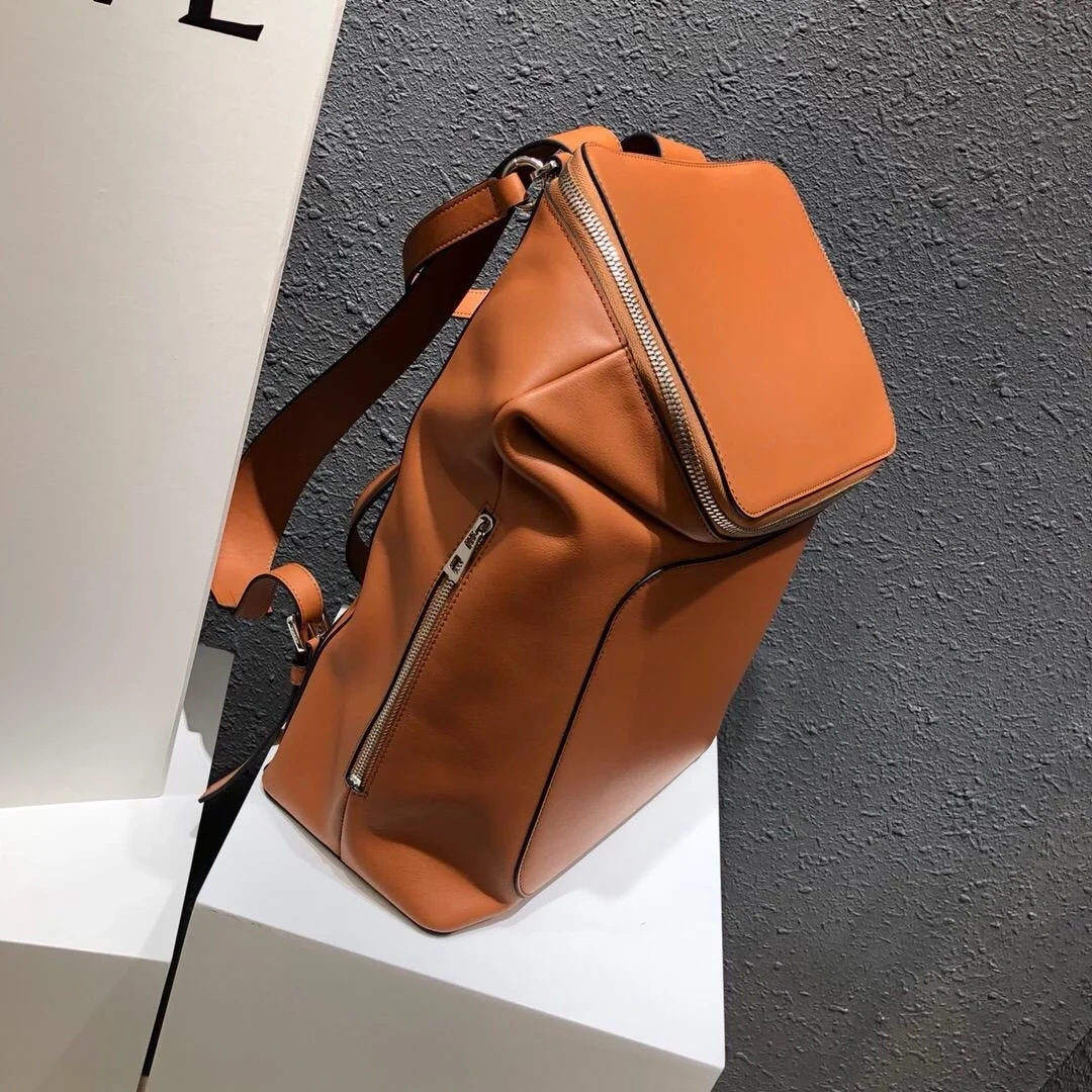 로에베 소프트 카프스킨 고야 백팩 브라운