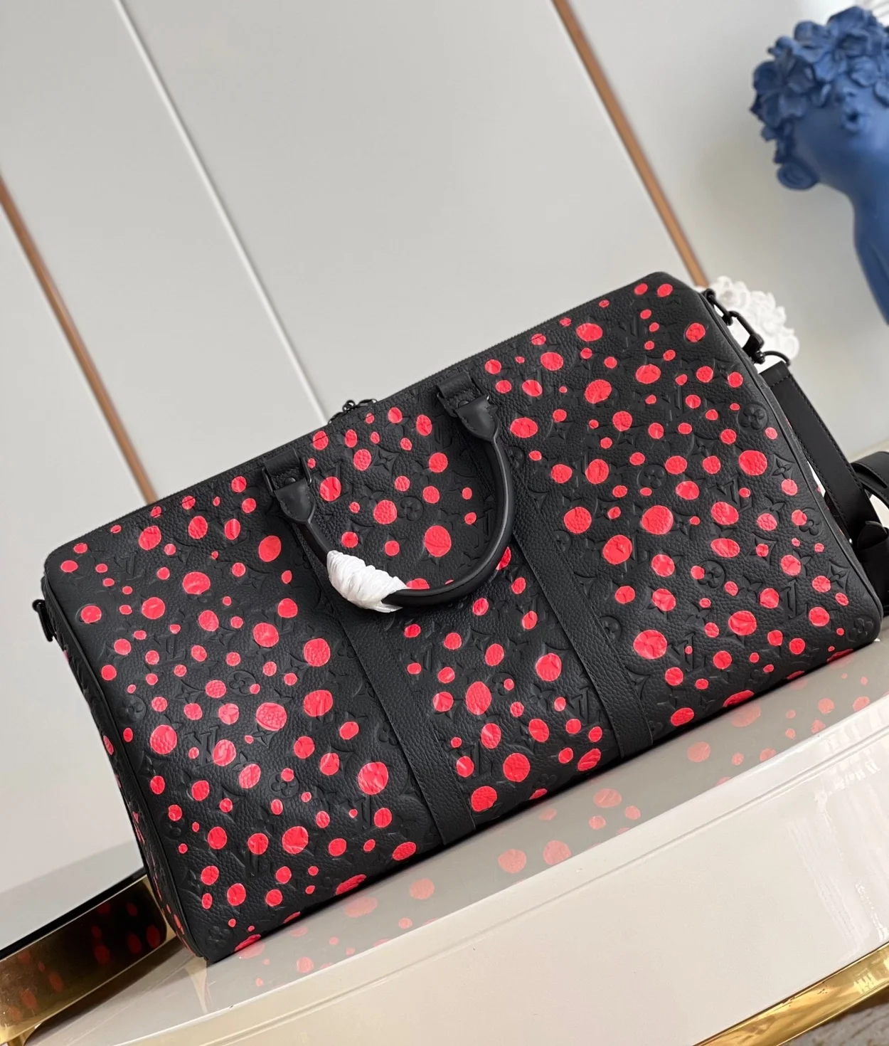 루이비통 x YK 키폴 50 블랙 레드 M21674