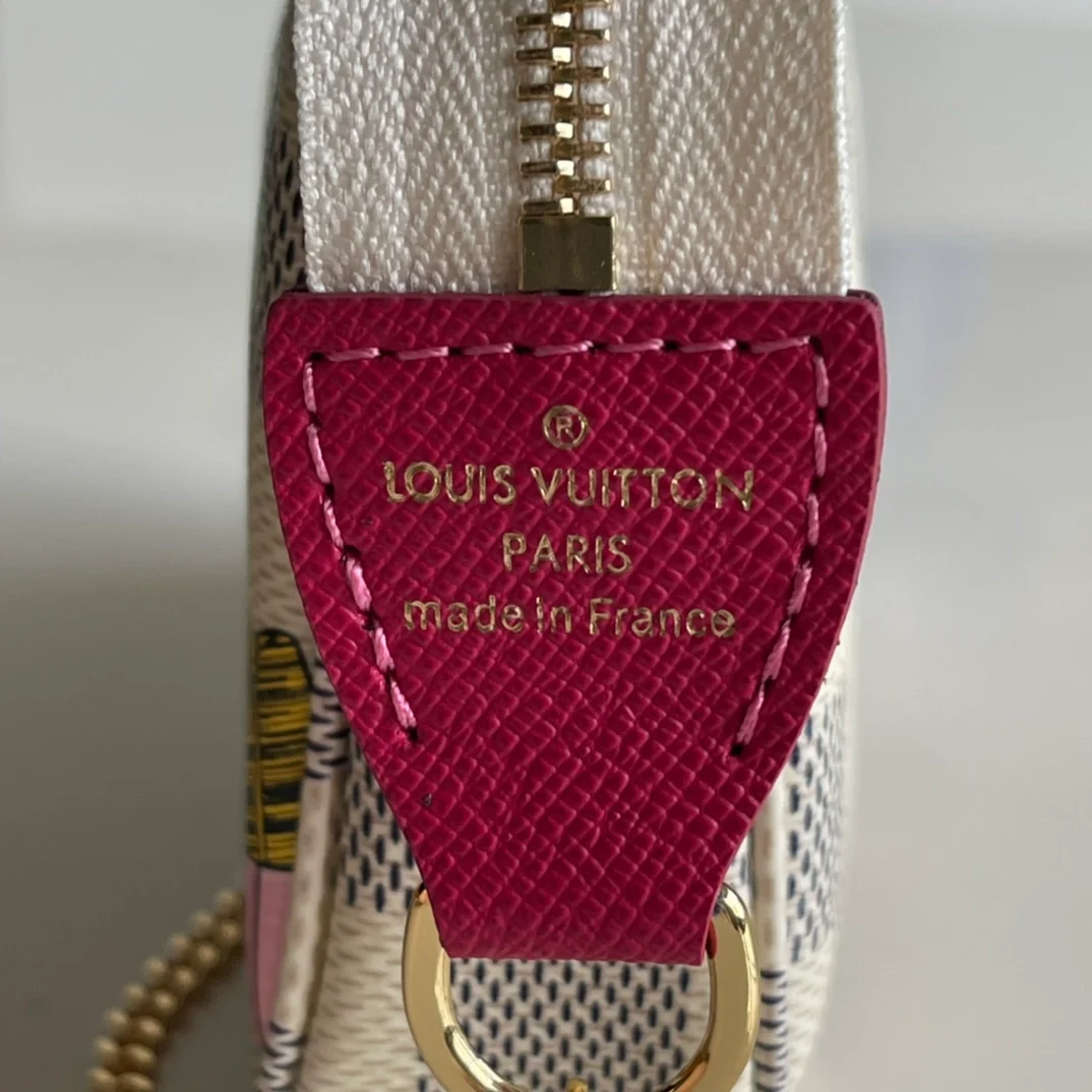 루이비통 미니 포쉐트 악세서리 다미에 핑크 N60487