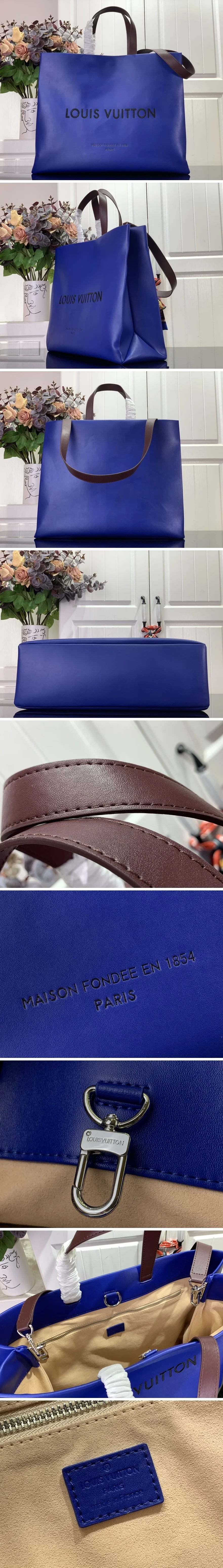 루이비통 쇼퍼백 m24457 블루