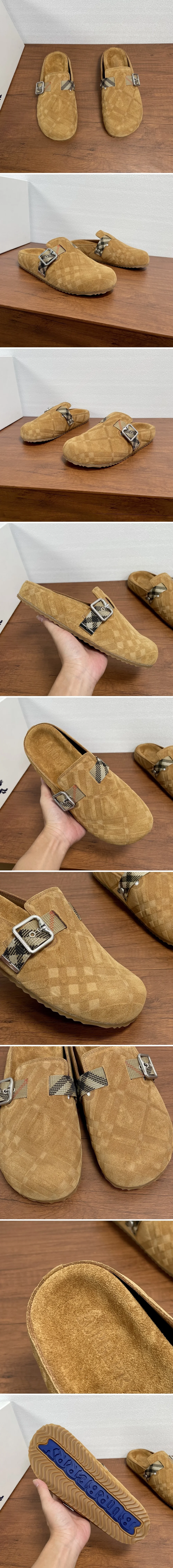 버버리스웨이드 슬리퍼 8113393