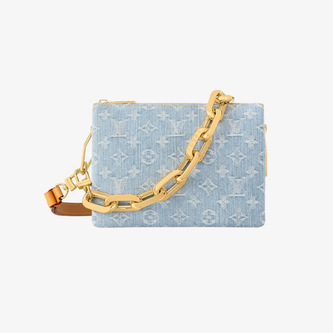 루이비통 쿠상 BB 백 데님 스카이블루 M11401