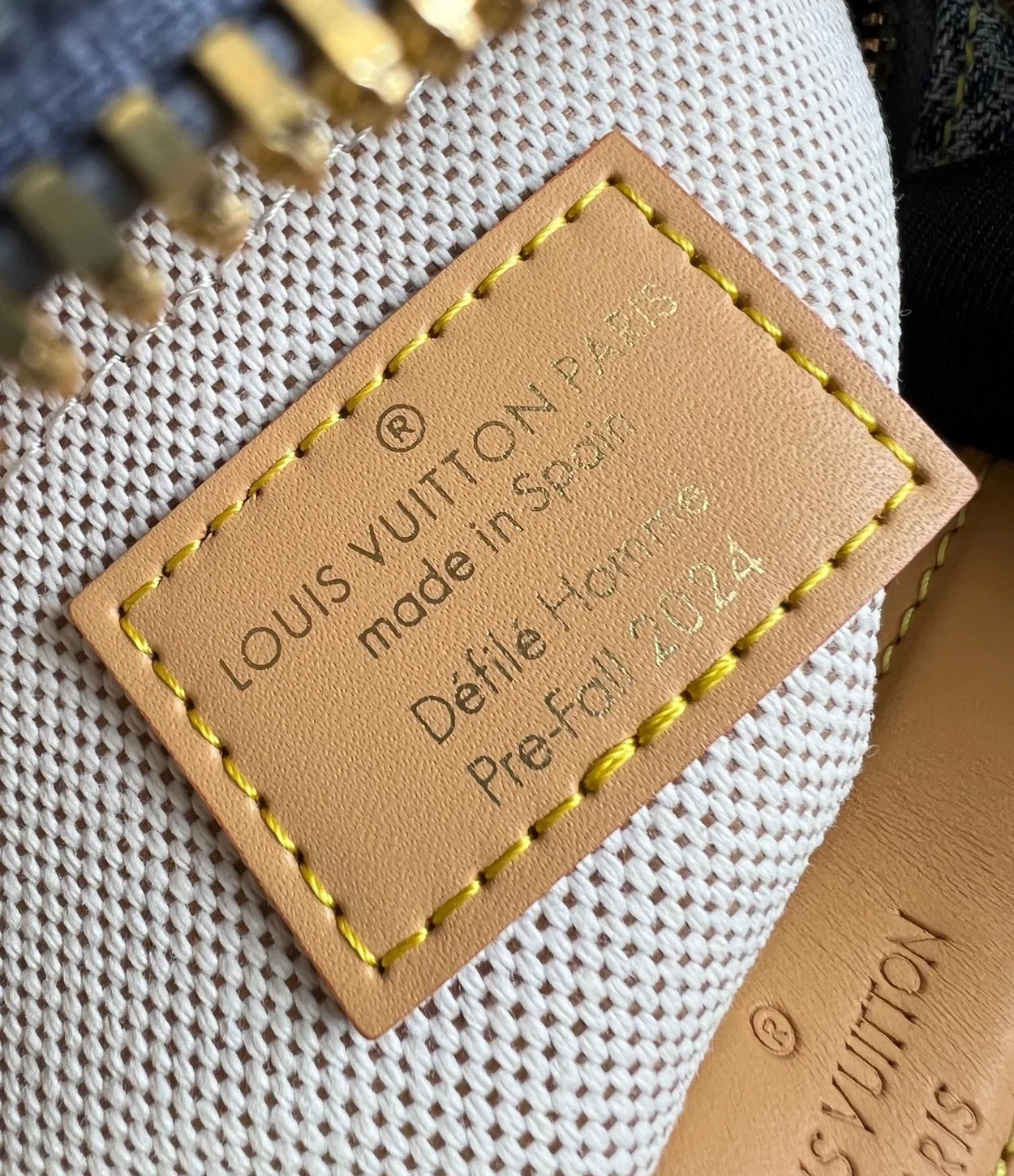 루이비통 체스 메신저 다미에 데님 블루