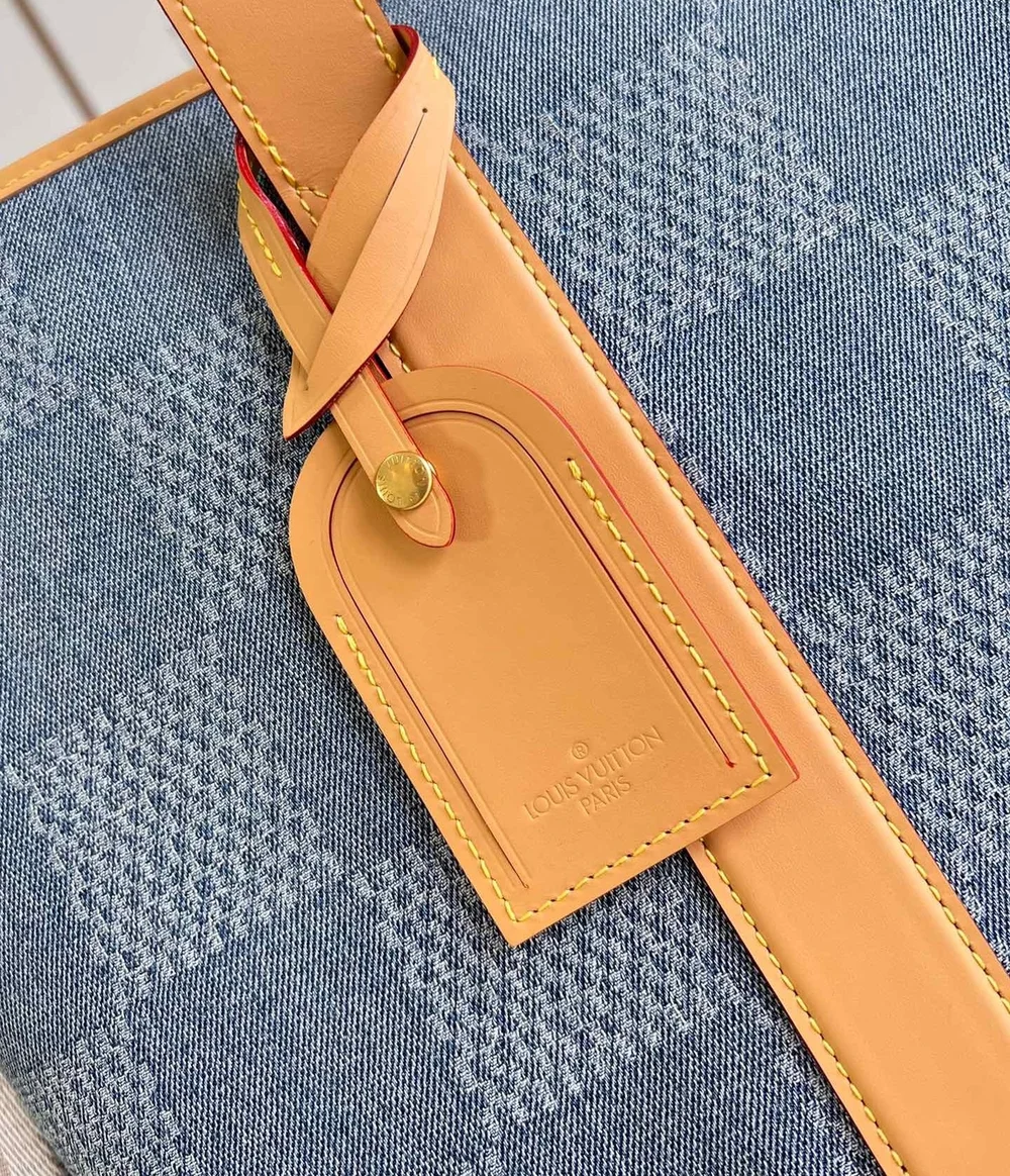 루이비통 위켄드 토트 다미에 데님 블루 N40702