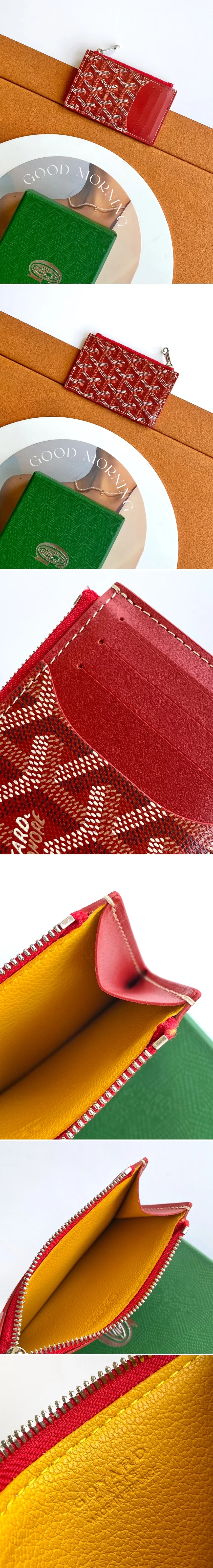 고야드 부르봉 지퍼 카드지갑