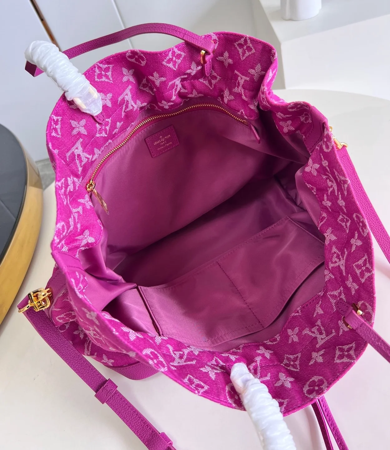 루이비통 노에풀 MM 인디안 로즈 데님 백 M40870