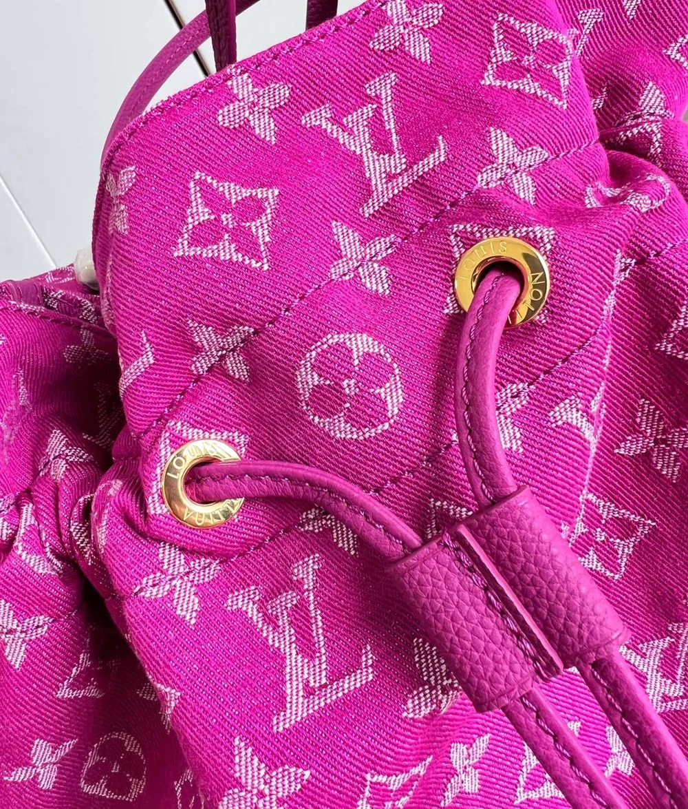 루이비통 노에풀 MM 인디안 로즈 데님 백 M40870