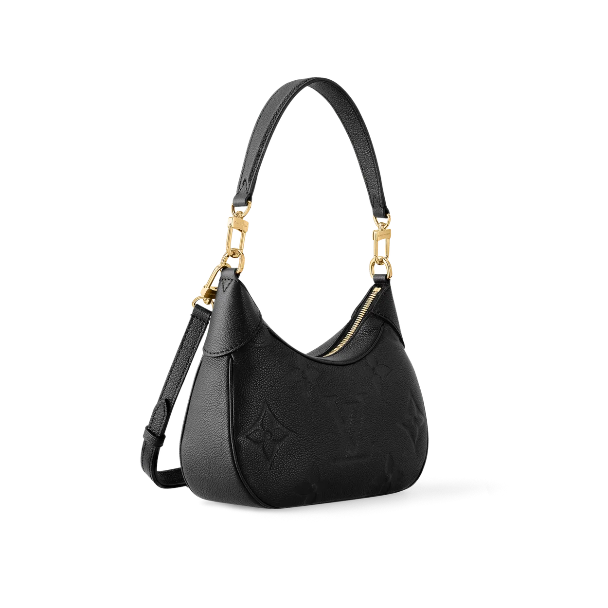 루이비통 바가텔 모노그램 앙프렝뜨 레더 블랙 M46002