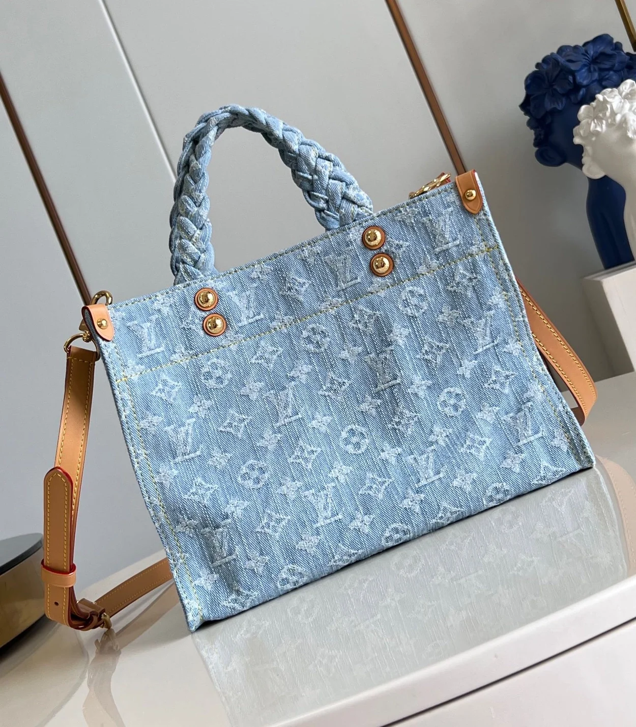 루이비통 렛 고 PM 데님 스카이블루 M24897