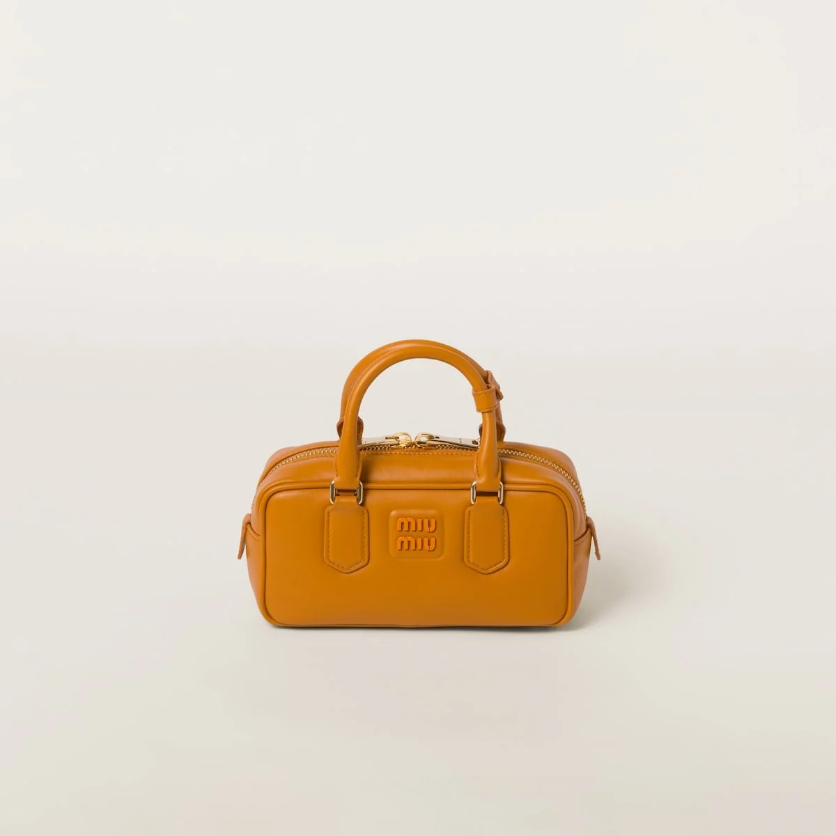 미우미우 레귤러 아르카디 가죽백 옐로우