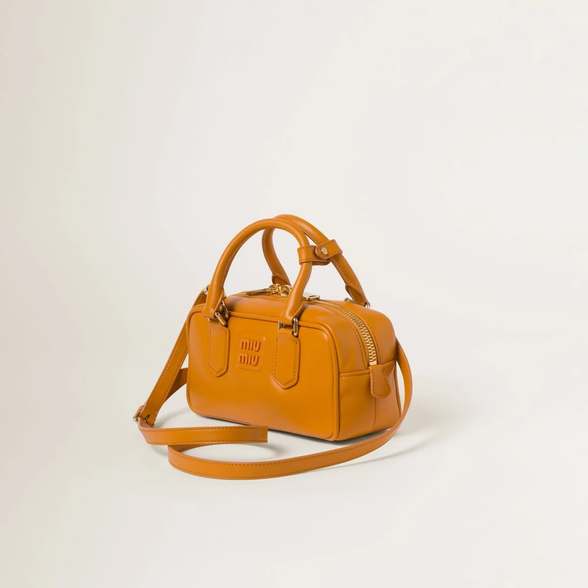 미우미우 레귤러 아르카디 가죽백 옐로우