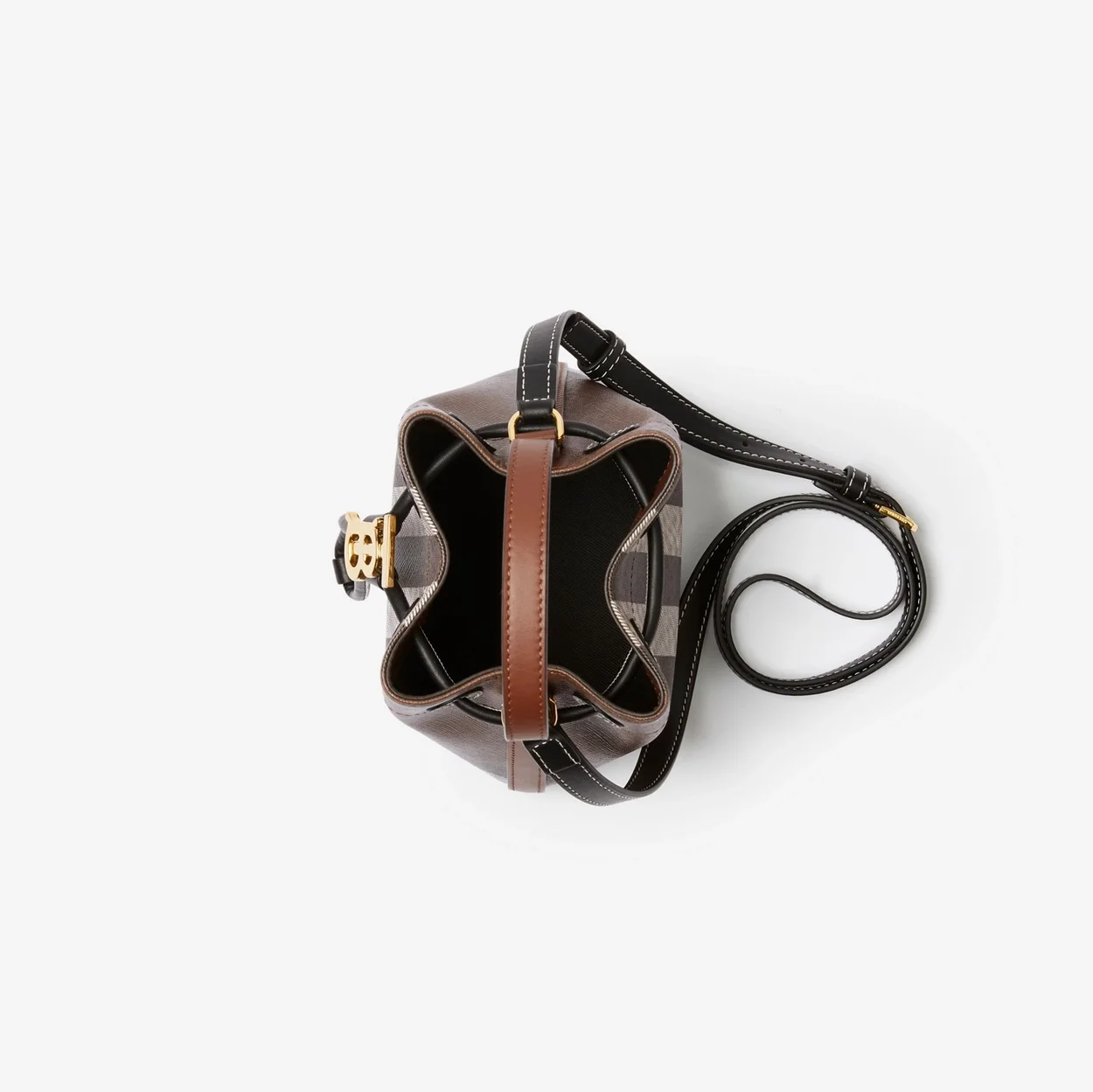 버버리 미니 TB 버킷백 다크 브라운