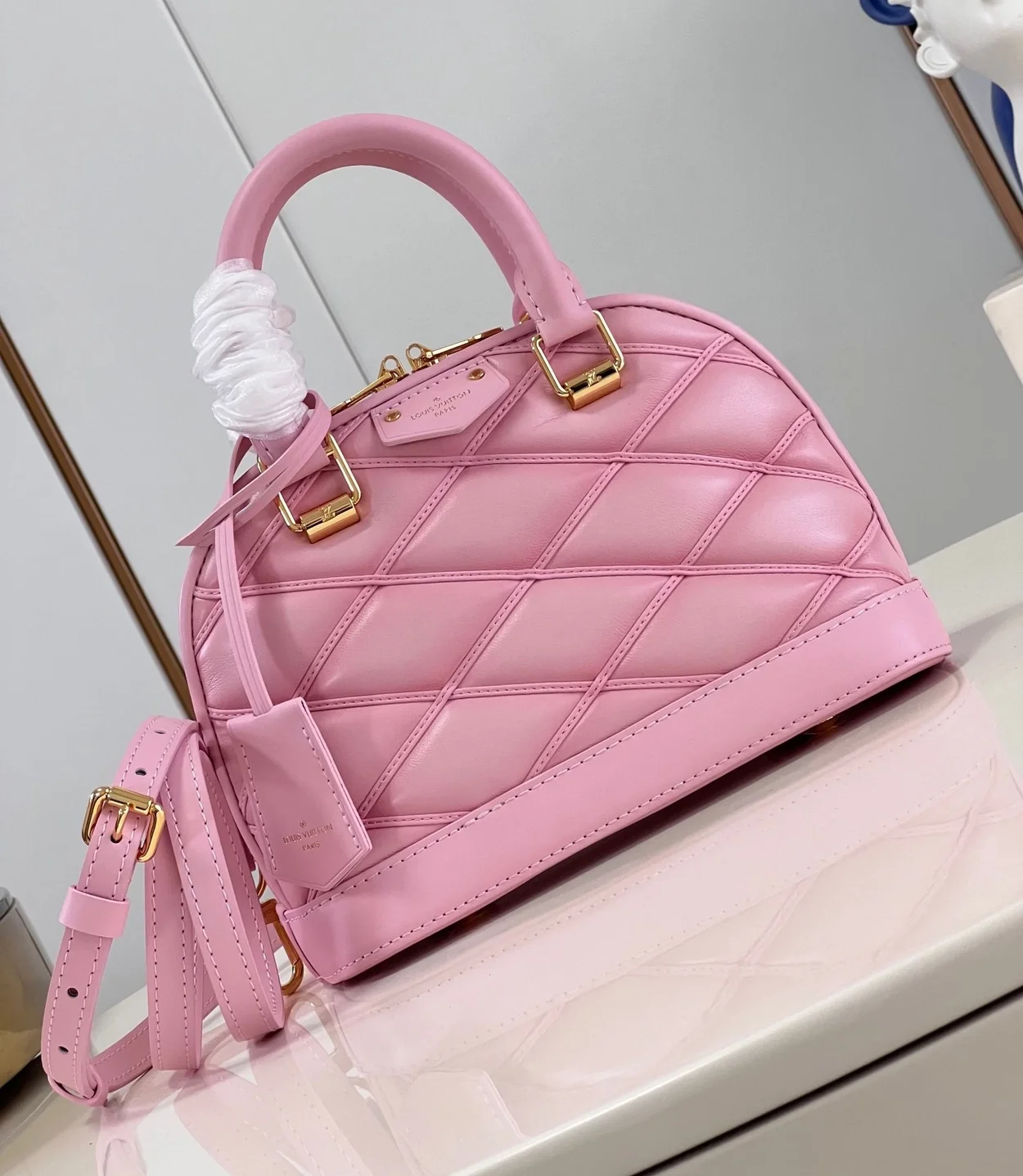 루이비통 알마 BB 말타쥬 핑크 M24453
