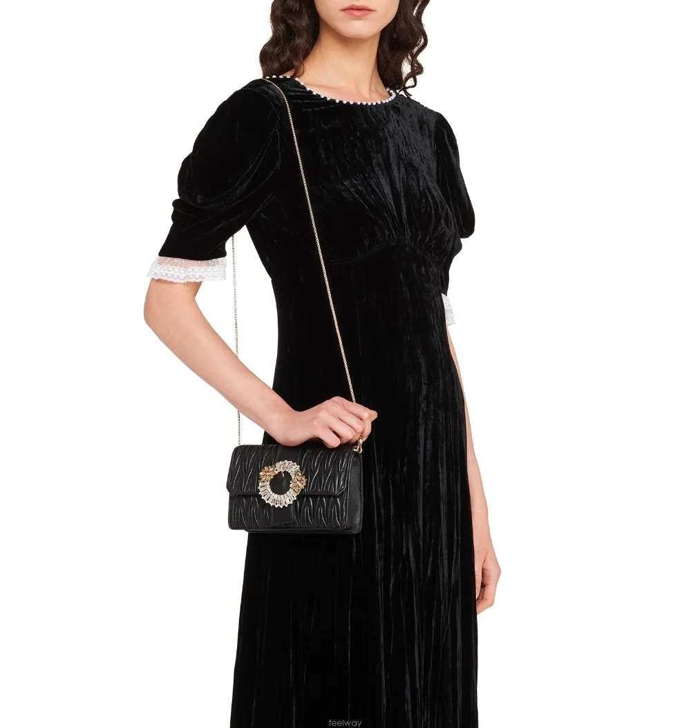 미우미우 마테라쎄 가죽백 블랙