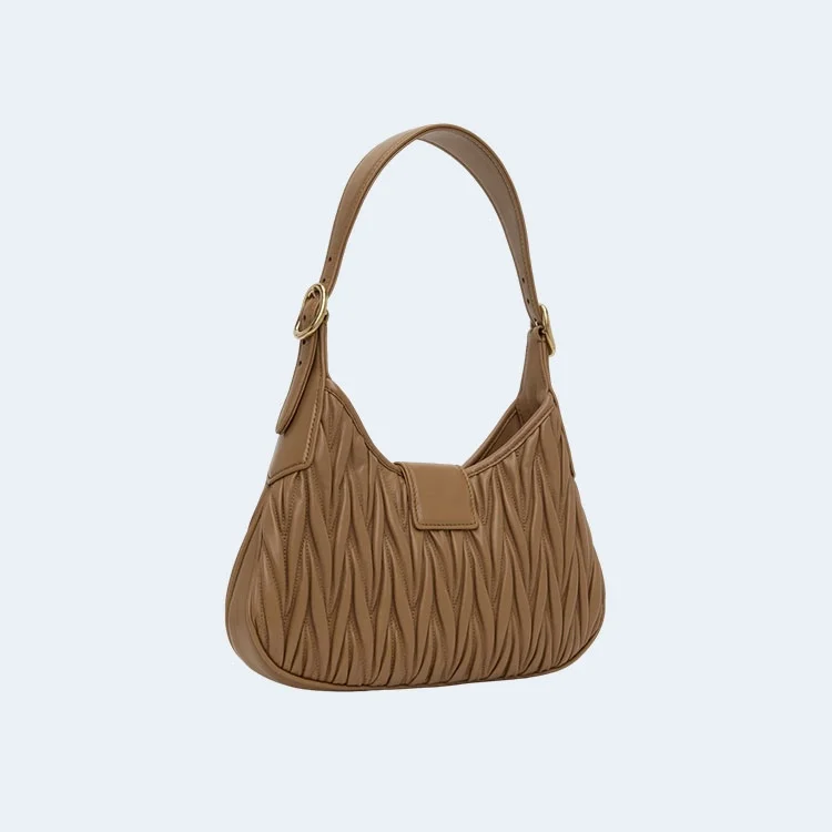 미우미우 마테라쎄 숄더백 브라운