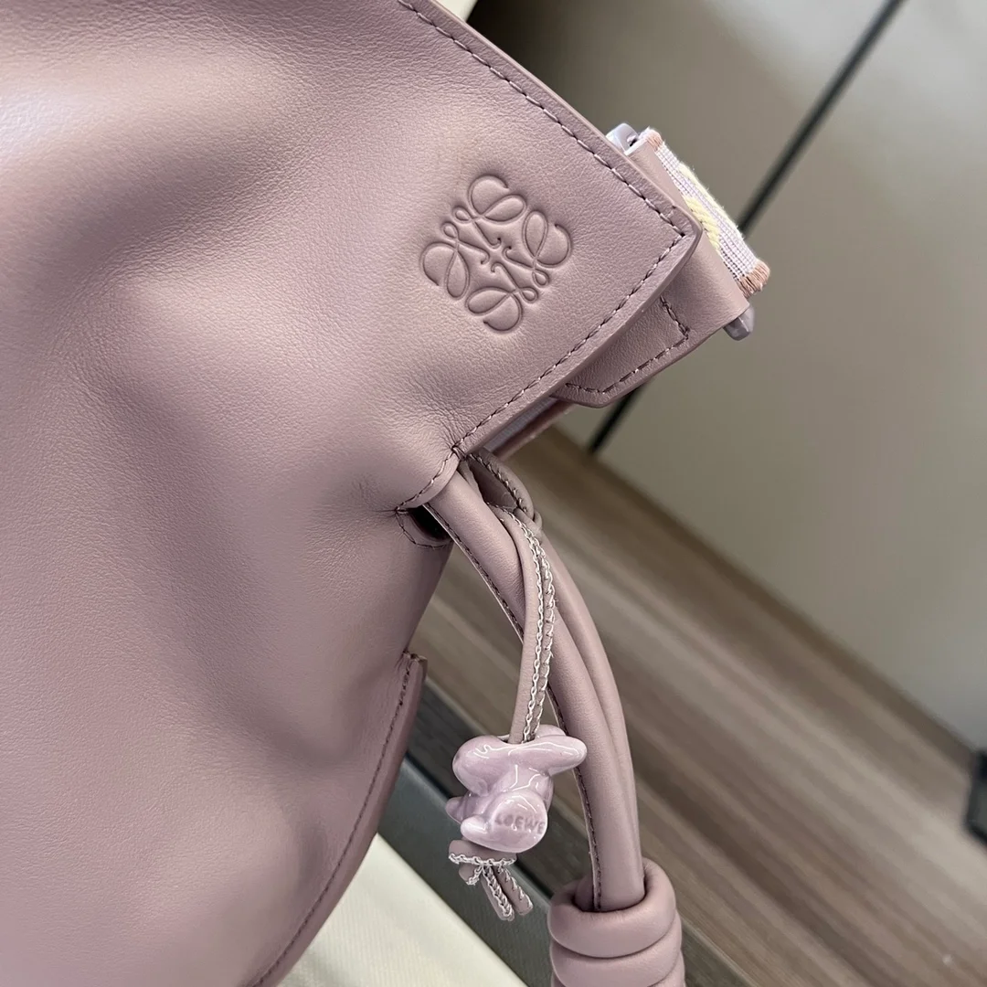 로에베 애너그램 플라멩코 클러치 백 퍼플