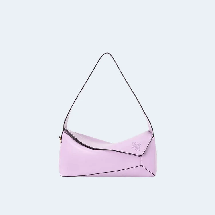 로에베 퍼즐 클래식 카프스킨 호보 백 퍼플