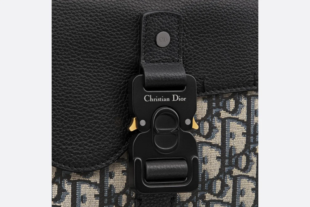 디올 saddle 베이지 블랙 오블리크 자카드 백팩