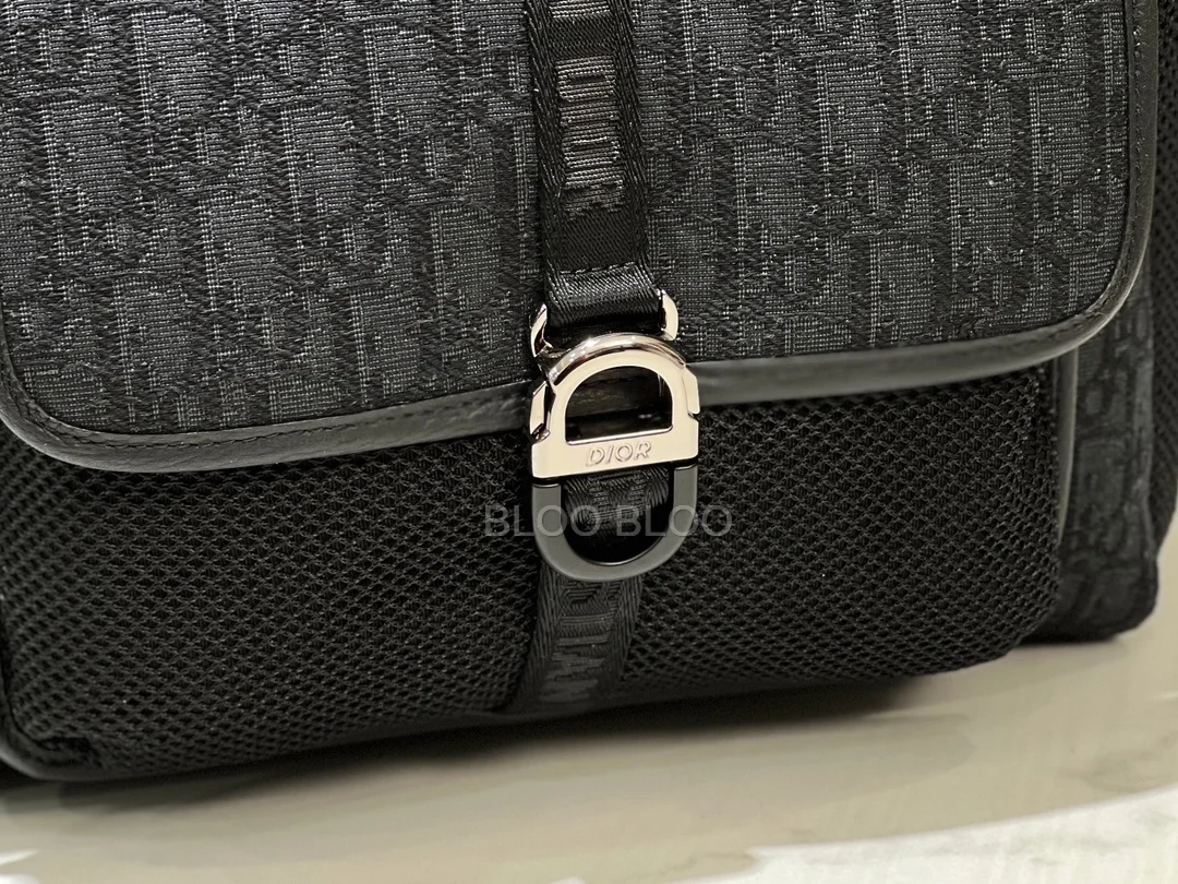 디올 오블리크 자카드 8 백팩 블랙