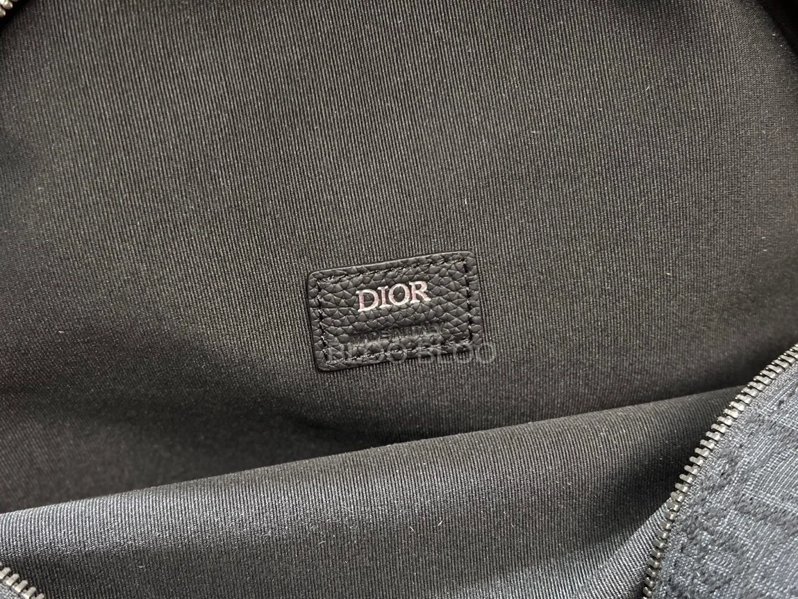 디올 오블리크 자카드 8 백팩 블랙