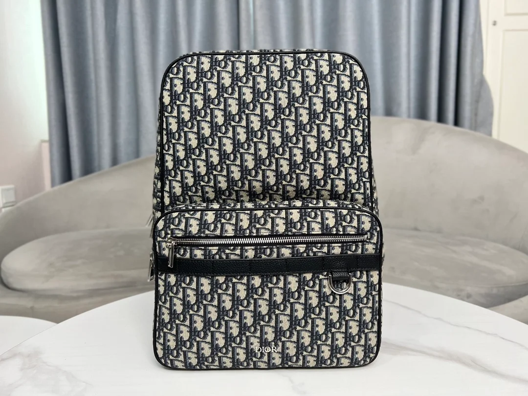 디올 오블리크 사파리 백팩 베이지