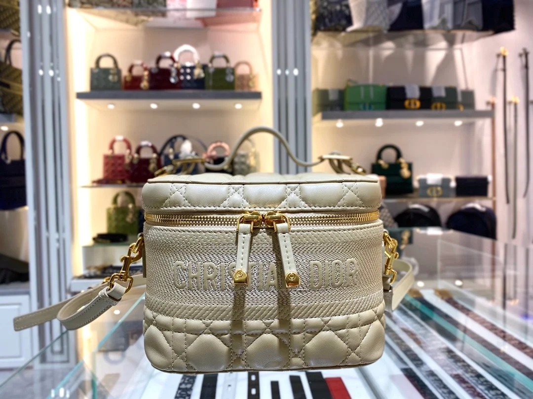 디올 레이디 트래블 베니티 케이스 베이지