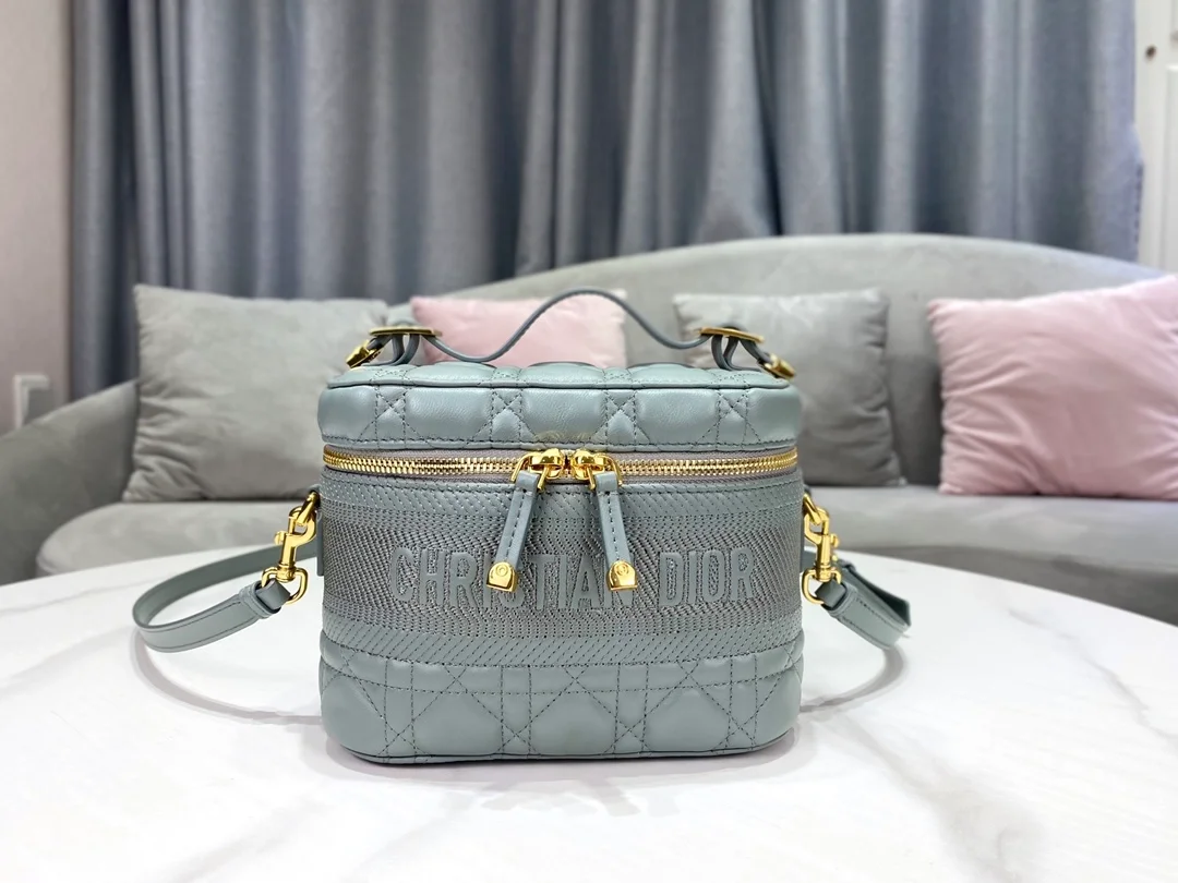 디올 레이디 트래블 베니티 케이스 그레이