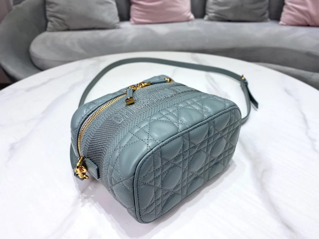 디올 레이디 트래블 베니티 케이스 그레이