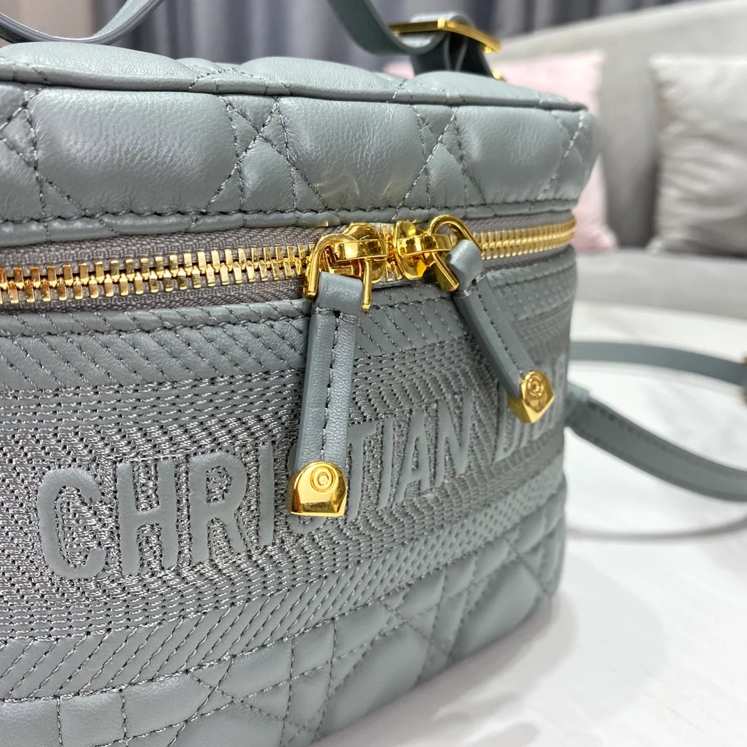 디올 레이디 트래블 베니티 케이스 그레이