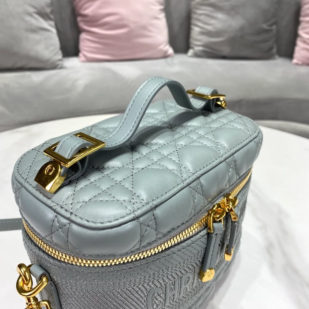 디올 레이디 트래블 베니티 케이스 그레이