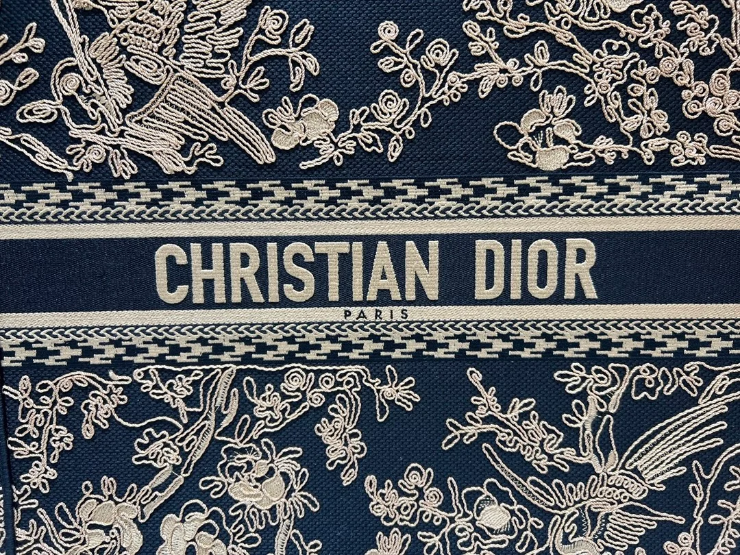 디올 쇼핑 멀티컬러 북 토트 라지 백