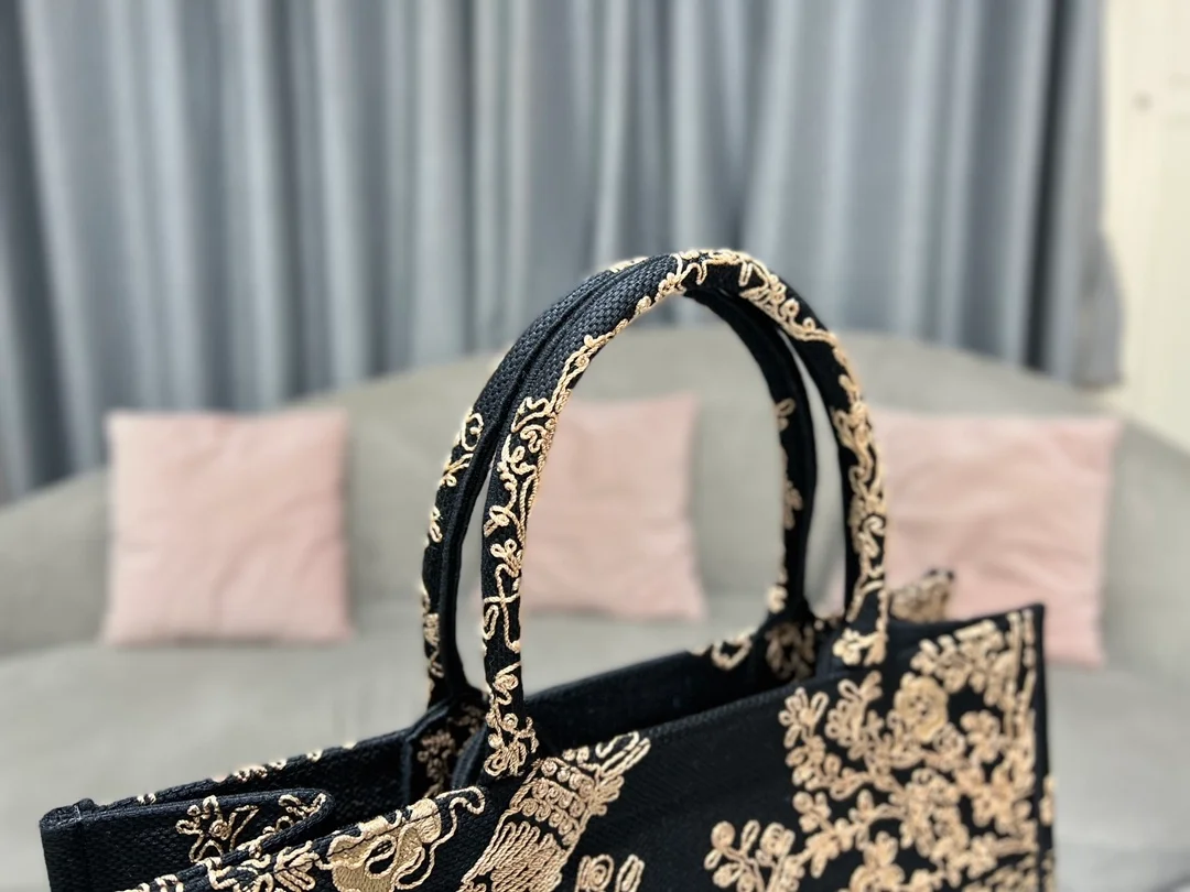 디올 쇼핑 멀티컬러 북 토트 라지 백