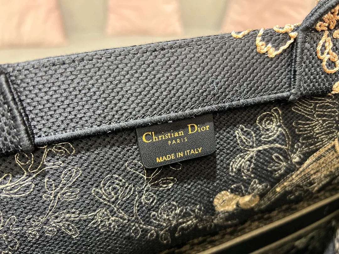 디올 쇼핑 멀티컬러 북 토트 라지 백