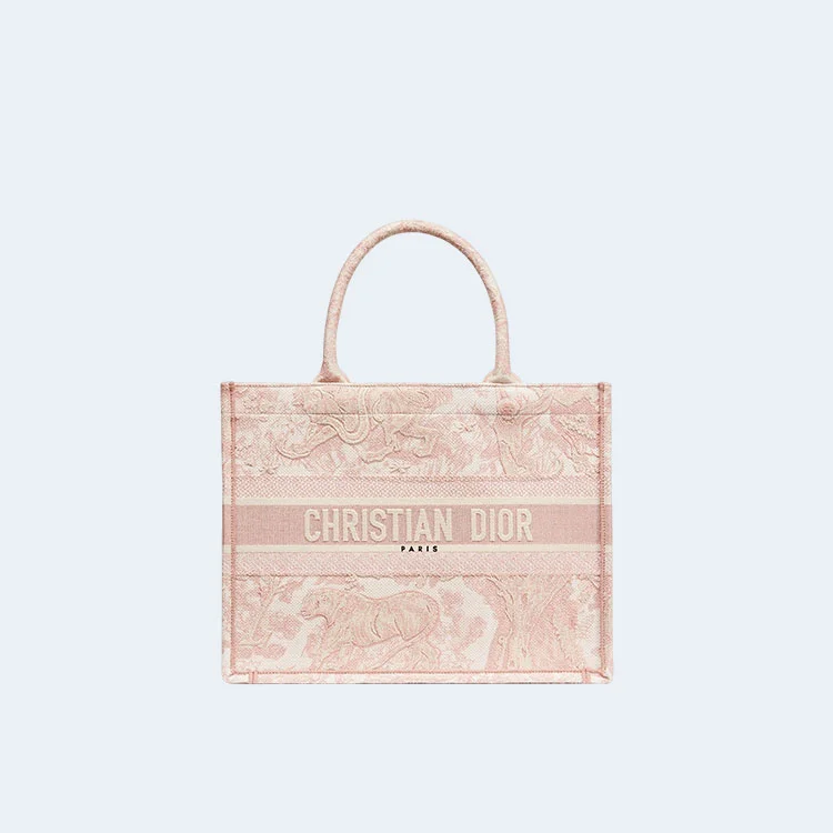 디올 북 토트 스몰 백 핑크
