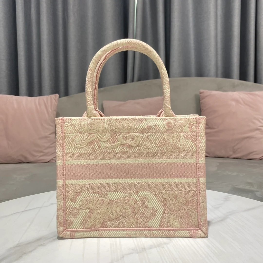 디올 북 토트 스몰 백 핑크