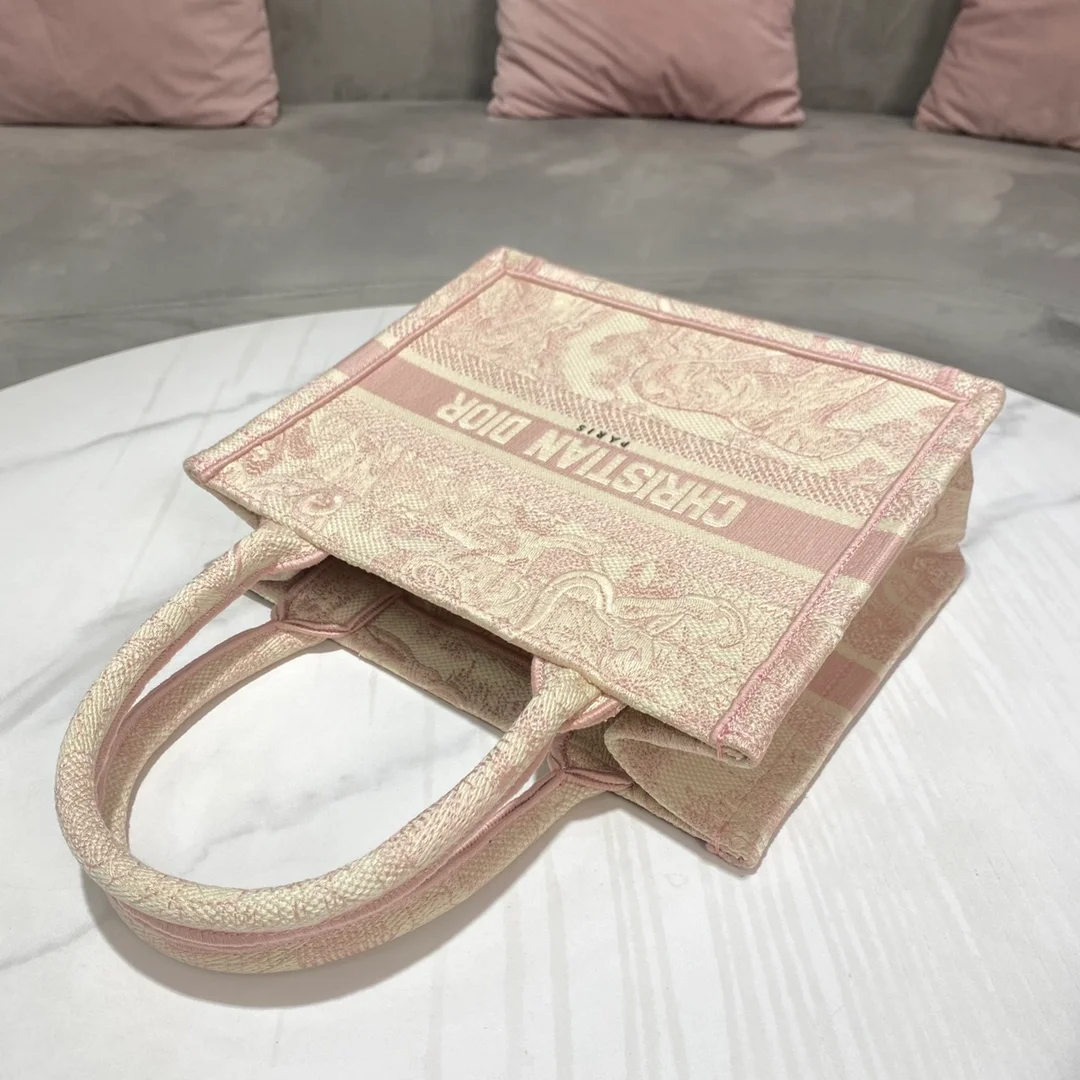 디올 북 토트 스몰 백 핑크