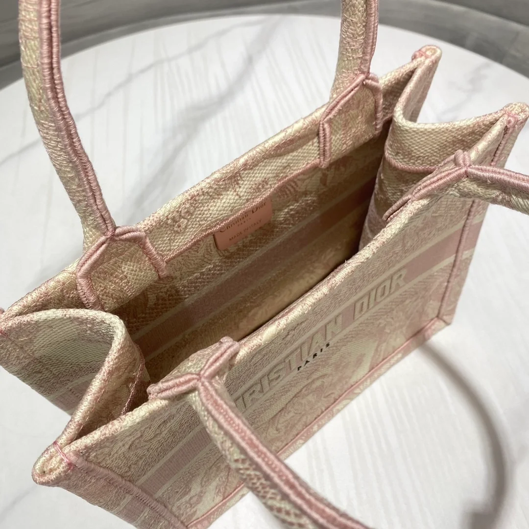 디올 북 토트 스몰 백 핑크