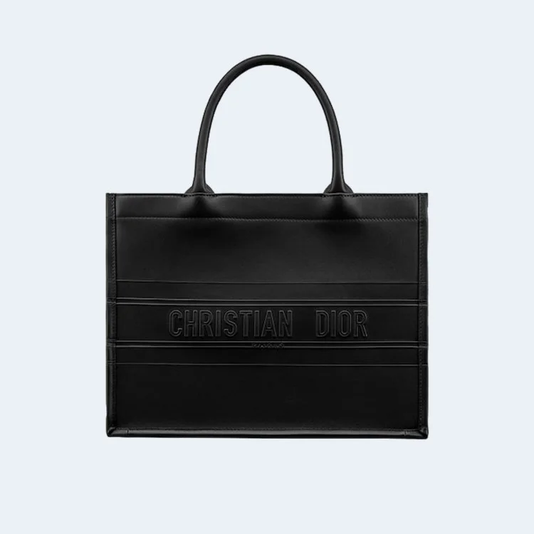 디올 북 토트 레더 라지 핸드백