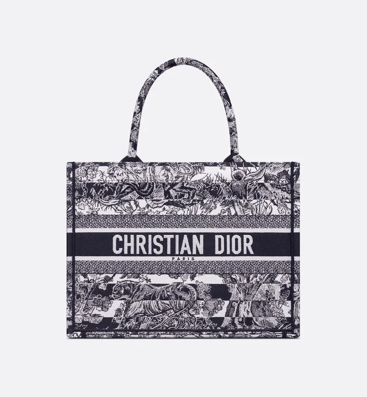 디올 Toile de jouy 북 토트 미디움 백