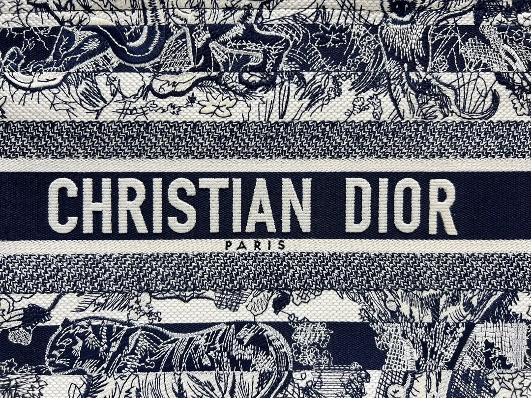 디올 Toile de jouy 북 토트 미디움 백